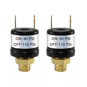 2 uds 90-110 PSI interruptor de control de presión interruptor válvula bocina 1/8"" 12 V/24 V - Imagen 1 de 5