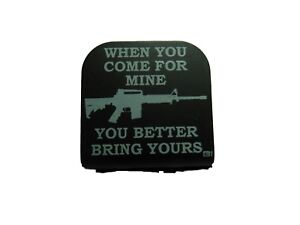 When You Come For Mine Bring Yours Laser Etched Aluminum Hat Clip Brim-it
