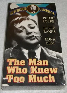 VHS New Sealed Hitchcock Classics The Man Who Knew Too Much Peter Lorre - Picture 1 of 2
