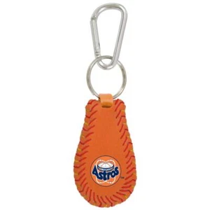 Houston Astros Retro Color Leather Baseball Keychain [New] MLB Key Chain Jewelry - Picture 1 of 1