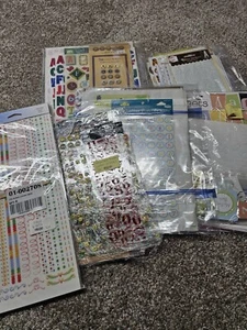Scrapbooking Stickers Lot Scrapbooking Alphabets Letters Numbers Lot Fun - Picture 1 of 23
