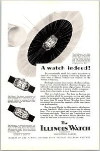 PRINT AD 1928 Illinois Watch Del Monte Miami Newport 6.75 x 10 - Bild 1 von 3
