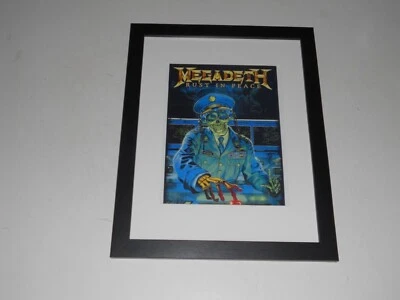 Large Framed Megadeth (Dave Mustaine) Rust in Peace #1 1990 Promo 24" x 20" - Image 1 of 2