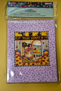New Mary Engelbreit "Put Your Heart" In Set of 10 Note Cards with Envelopes - Picture 1 of 3