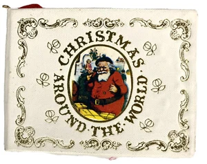 Vintage Kurt Adler Christmas Around The World Book Ornament 1979 Santa Claus - Picture 1 of 5