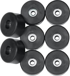 8 Pcs Rubber Feet Bumper Amp Speaker Guitar Amplifier Cabinet Rubber Bumper 1.5" - Picture 1 of 13