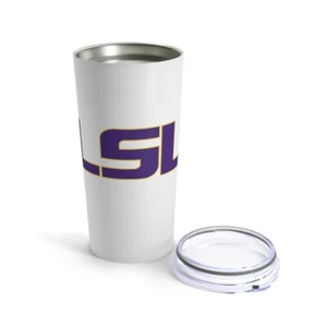 LSU Louisiana State University Tigers Stainless Travel-Size Tumbler 20oz - Picture 1 of 7