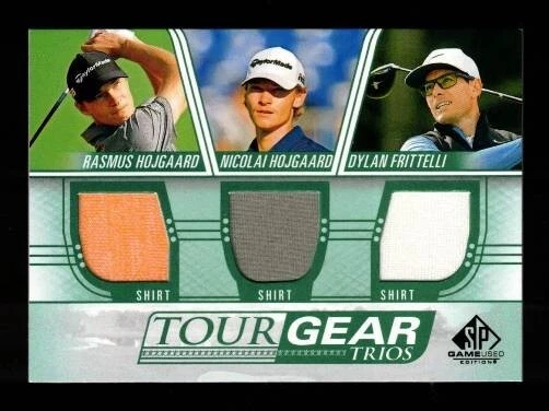 2021 SP Game Used: Tour Gear Trios TG3-FHH R. & N. Hojgaard, Dylan Frittelli - Image 1 of 1