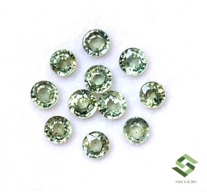 4.25 mm To 4.50 mm Natural Green Sapphire Round Lot 11 Pcs 5.01 CTS Loose Gems - Picture 1 of 7