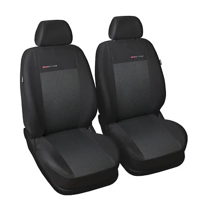 Seat covers protective covers suitable for VW Caddy 2 x front velour P3  - Image 1 of 4