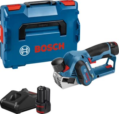 Bosch Akku Hobel GHO 12V-20, AKKU 2x3,0 Ah in L-Boxx - Bild 1 von 4