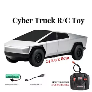 Tesla Cyber Truck Remote Control Car Rechargeable Toy Gift For Kids Adults RC - Picture 1 of 7