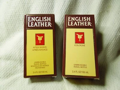 English Leather  Travel Splash Cologne & After Shave SET 3.4 Oz vintage NIB - Image 1 of 4