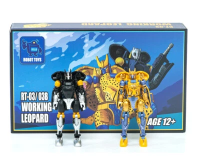 Robot Toys RT-03& RT-03B Working Leopard Cheetor Set Action Figure toy in stock - Image 1 of 4
