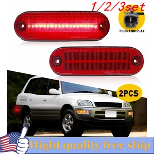 2/4x Red Rear Fender Side Marker Corner Park Lamp Signal For 96-00 Toyota Rav4 - Picture 1 of 22