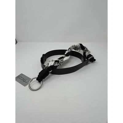 Cinturón Chico's de cuero genuino con cuerda trenzada nuevo con etiquetas Foto 1 de 4