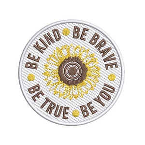 Be Kind Be Brave Be True Be You Parche Bordado Aplique de Hierro para Ropa - Imagen 1 de 12