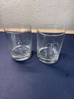 New One Pair Of Whiskey Rock Glasses Etched With The Letter E