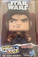  New Mighty Muggs Han Solo A Star Wars Story Hasbro #10 Push n Turn Has 3 faces
