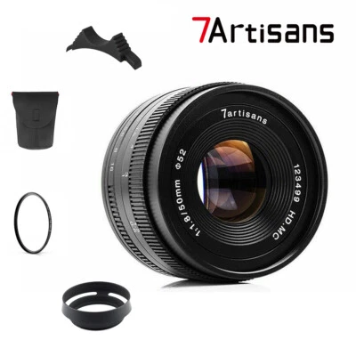 7artisans 50MM F1.8 MANUAL Fixed LENS  For Sony E a5000 a5100 a6000 a6600 Black - Image 1 of 4