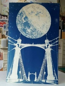 Cyanotype Albert Bridge Artwork - Zoe Burt - Picture 1 of 3