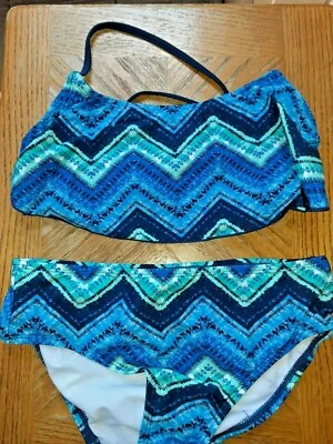 Traje de baño Kanu Surf niñas 2 piezas talla 14 NUEVO CON ETIQUETAS Foto 1 de 2