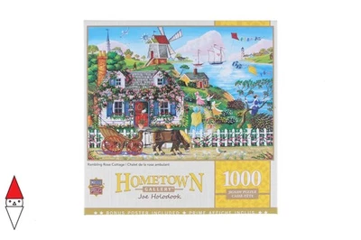 PUZZLE PAESAGGI MASTERPIECES COTTAGES E CHALETS RAMBLING ROSE COTTAGE 1000 PZ - Image 1 of 2