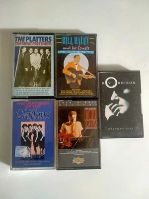 Vintage Cassette Lot Roy Orbison Eddie Cochran Bill Haley Chiffons Platters - Image 1 of 4