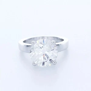 Solitär Verlobungsring klassisch 14K Gold 4,36 ct rund Lab-gezüchtet Diamant E SI2 - Bild 1 von 8
