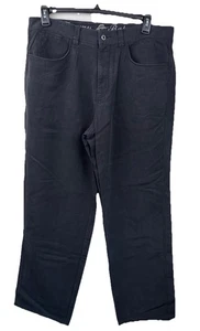 Tommy Bahama Pantalones Para Hombres 36 Desteñidos Negros Tencel Algodón Chinos Relajarse - Imagen 1 de 6