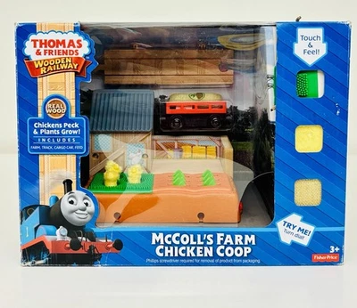 McColl's Farm Gallinero Thomas & Friends Ferrocarril de Madera DFX05 Nuevo Caja Abierta Foto 1 de 4