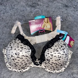 Maidenform Full Coverage Underwire Bra 36C Animal Print Luxe Soft Comfortable - Picture 1 of 6