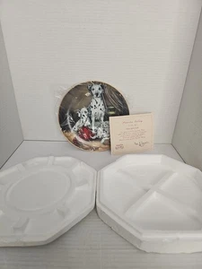 Princeton Gallery The Fire Brigade Plate by Linda Picken COA Dalmatians  - Picture 1 of 4