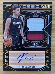 (#/35) 2022-23 Panini Obsidian - SICK Jersey Autograph Nikola Jovic RC/ RPA - Picture 1 of 2