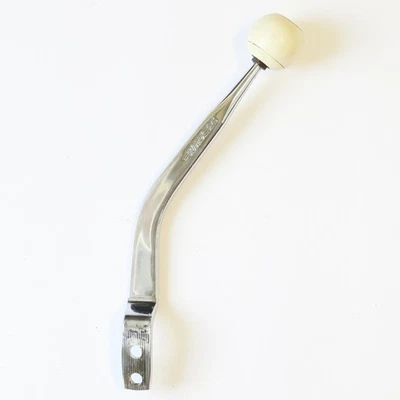 HURST EE. UU. Vintage Años 80 6836 Barra de Acero Cromado con Perilla Marfil Clásica Original Foto 1 de 4