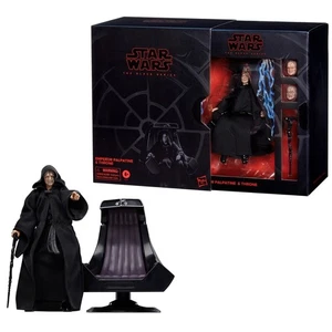 STAR WARS The Black Series Modellino Imperatore Palpatine & Trono ROTJ 6 pollici - Foto 1 di 4