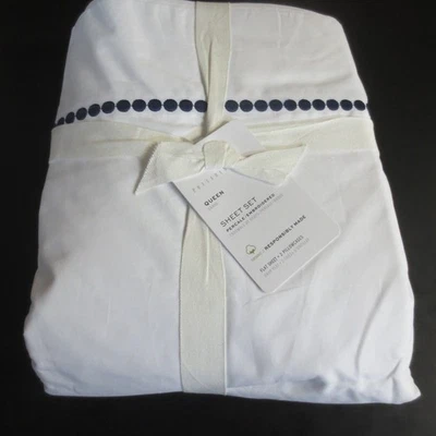 SÁBANA PLANA DE CERÁMICA GRANERO BORDADO PUNTO REINA CON 2 FUNDAS DE ALMOHADA - AZUL MARINO Foto 1 de 3