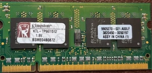Vintage-Kingston 512 MB DIMM DDR2 SDRAM Memory (KTL-TP667/512) - Picture 1 of 1