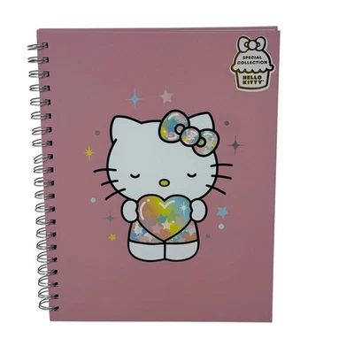 Hello Kitty By Sanrio Special Collection Pink Spiral Notebook 160 Lines Pages  - Image 1 of 4