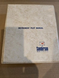 Vintage 1968 Sanderson Instrument Pilot Manual - Binder booklet - Picture 1 of 4