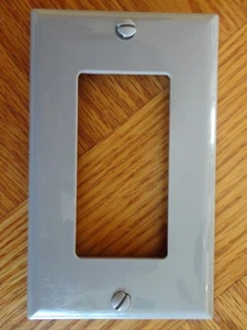 Interruptor de luz basculante eléctrico de una sola marcha gris Cooper placa de cubierta de toma de pared - Imagen 1 de 2