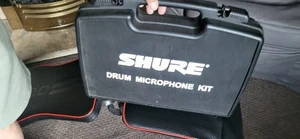 SHURE Drum microphone case good clips hinges and lid / base foam USED - Picture 1 of 7