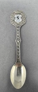 Vintage Sterling Israel Souvenir Löffel, emailliertes Jerusalem Wappen - Bild 1 von 6