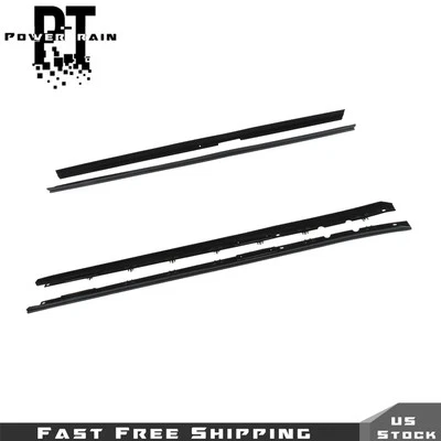 Juego de 4 sellos de fieltro de barrido de ventana para Chevrolet Corvette 84-89 Foto 1 de 4