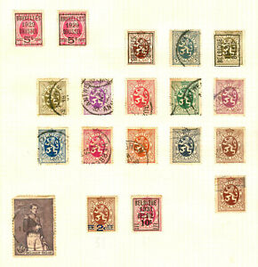 1929-1932 BELGIUM BELGIE BELGIQUE Postage Stamps