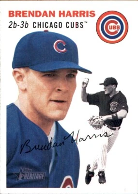 2003 Topps Heritage #202 Brendan Harris RC CHICAGO CUBS ROOKIE - Image 1 of 2