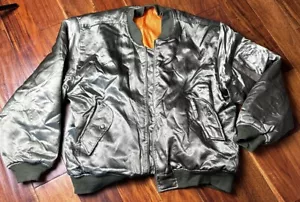 VINTAGE Steve And Barrys Reversible Bomber Jacket Mens Size L Retro Color - Picture 1 of 8