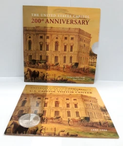 2001-P U.S. CAPITOL 200th ANNIVERSARY UNCIRCULATED CLAD HALF DOLLAR 50c W/ COA - Picture 1 of 16