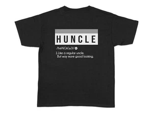 HUNCLE Graphic T-Shirt Funny Uncle Definition Tee Unisex T-Shirt Witty Uncle Top - Picture 1 of 3