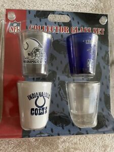 Colts Championship NFL SuperBowl 4  Piece shot glass. NFL Licensed Merchandise